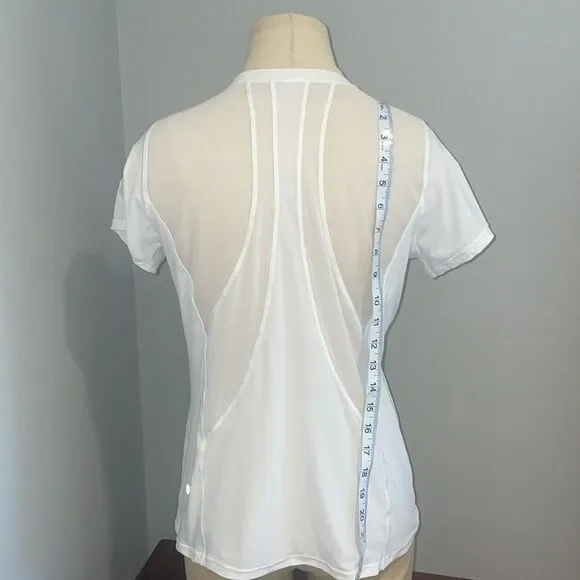 Lululemon Seek The Heat Short Sleeve White Size 2 - Picture 4 of 6